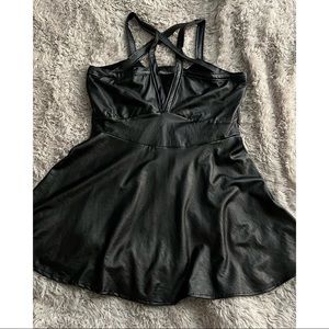 Handmade faux leather starstruck dress size XL